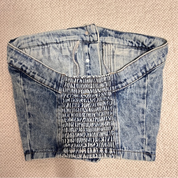 Signos Denim Bustier Top Sz S - Picture 5 of 8